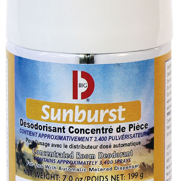 Metered Concentrated Room Deodorant - Sunburst - 3400 Sprays - 7 oz (199 G) Big D 464