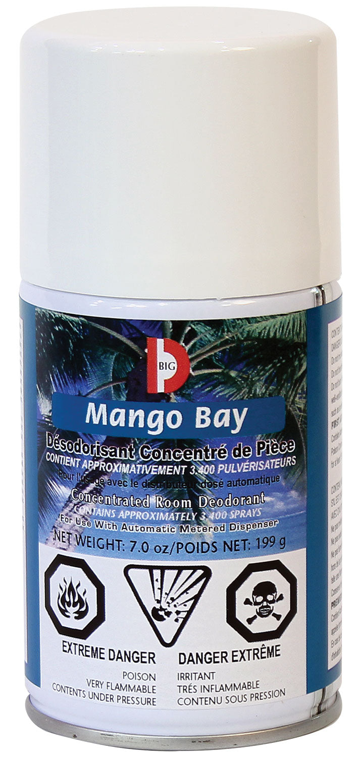 Metered Concentrated Room Deodorant - Mango - 3400 Sprays - 7 oz (199 G) Big D 473