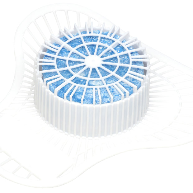 Urinal Screen with 4 oz Block - Clean Breeze