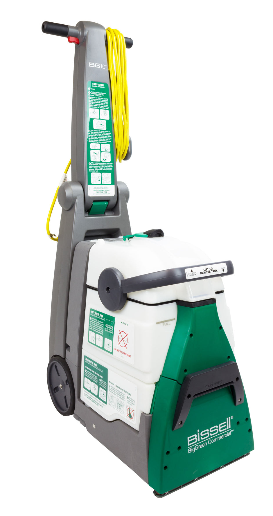 Carpet Extractor - Bissell  BG10 - Two Motors - Two Large Capacity Tanks - Ergonomic Handle