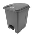 Dustbin with lid and foot pedal - 15 L - Grey