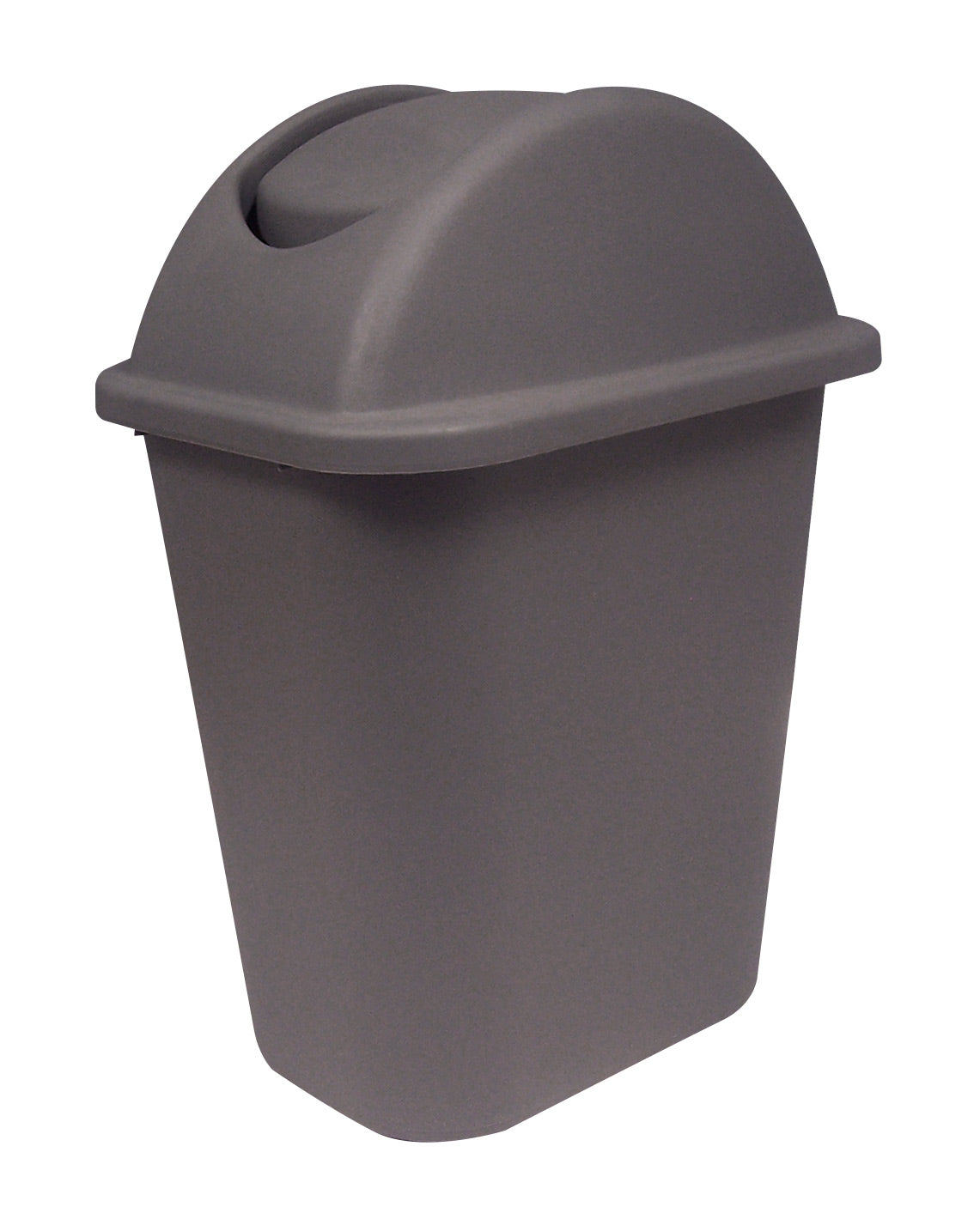 Trash Garbage Can Bin with Swing Lid - 6.3 gal (24L) - Brown