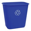 Recycling Bin - 5.7 gal (26 L) Capacity - Lightweight - Blue