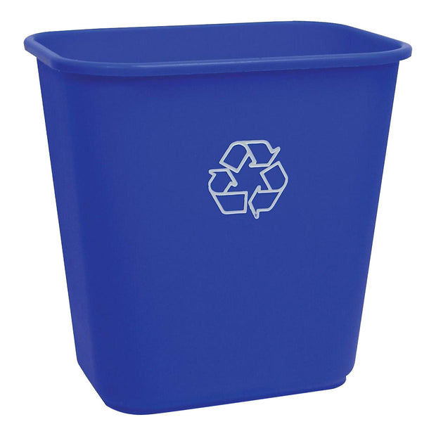 Recycling Bin - 5.7 gal (26 L) Capacity - Lightweight - Blue