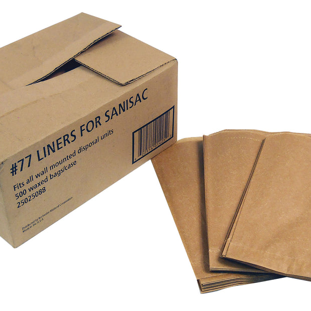 Disposable Paper Liners for Sanitary Pads Bin - BIN621R - Box of 500