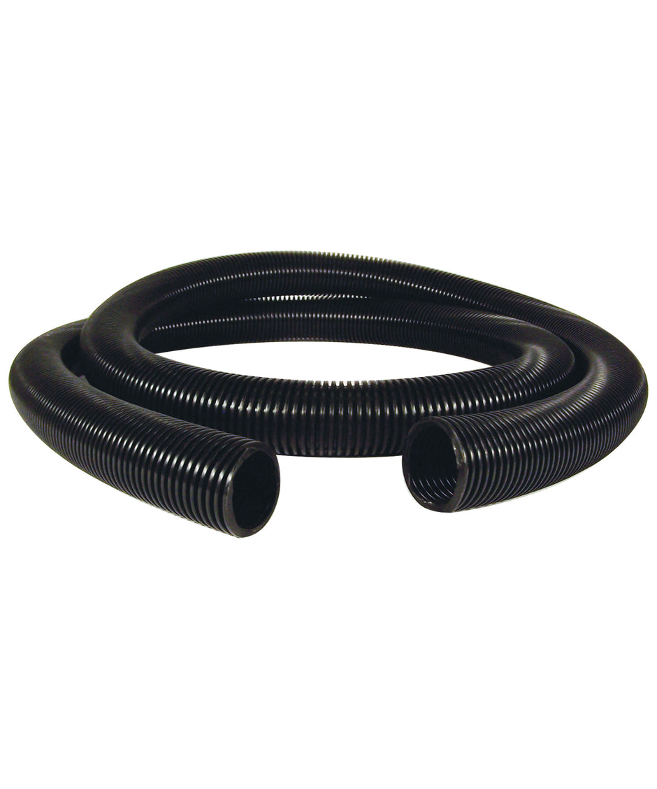 Hose for  Vacuum -  50' (15 m) - 1 Â½"  (38 mm) dia - Black - Anti-Crush - Top Quality