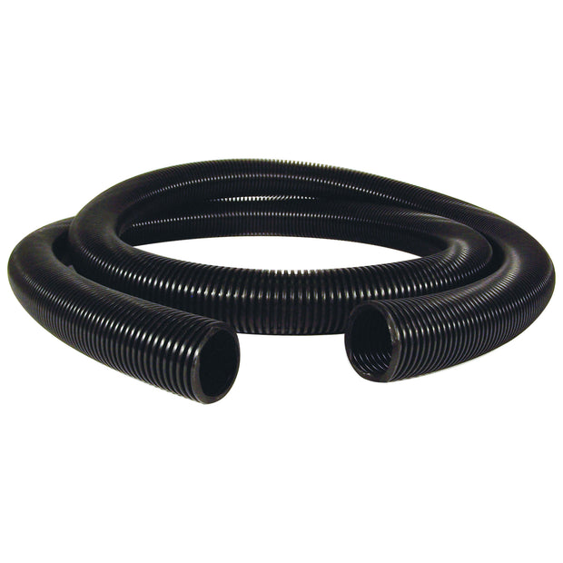 Hose for  Vacuum -  50' (15 m) - 1 Â½"  (38 mm) dia - Black - Anti-Crush - Top Quality