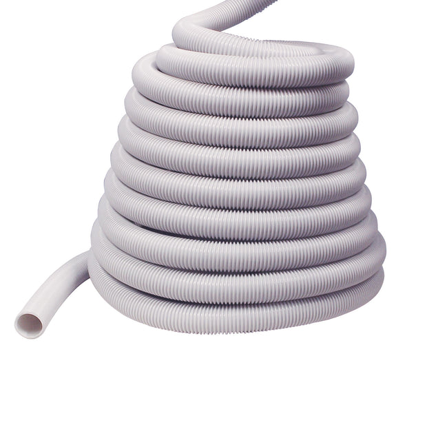 Hose for Central Vacuum - 30' (9 m) - 1 1/4" (32 mm) dia - Grey - Anti-Crush