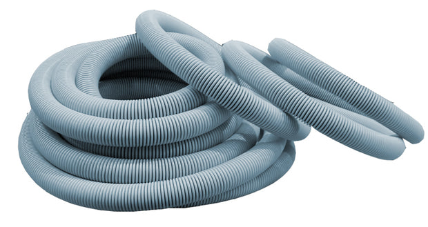 Hose for central vacuum - 50' (15 m) - 1 1/2" (38 mm) dia - Grey - Anti-Crush - Magnum - Flexhaust 6415008000