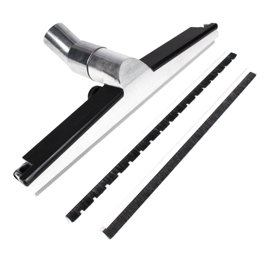 Industrial Squeegee and Floor Brush -  2" X 20" (5 cm X  50.8 cm) - Aluminium - for Hard Floors and Water -  Wessel Werk 31.9 201-17