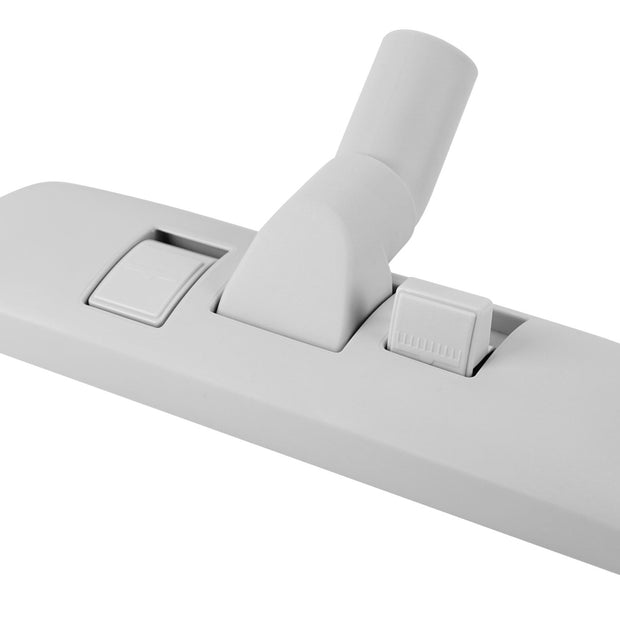 Floor and Carpet Brush - 12" (30.4 cm) - 1 1/4" (32 mm) dia - with Selector - Grey