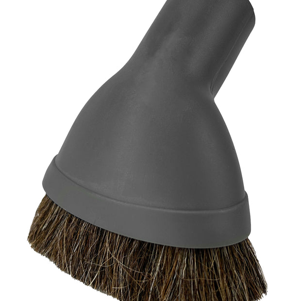 DUSTING BRUSH DOMEST CHARCOAL FIT ALL 1 1/4" HORSEHAIR
