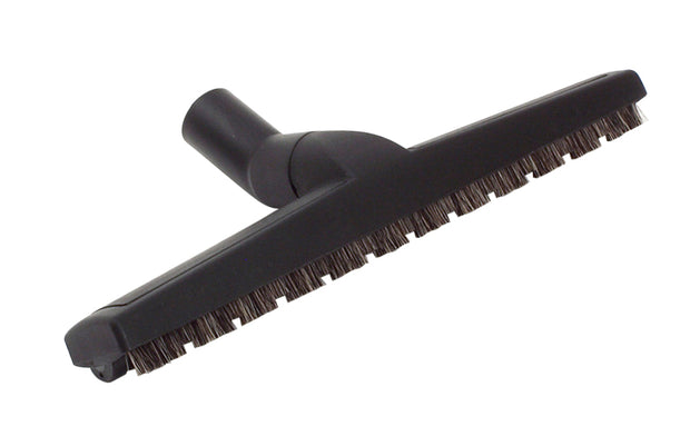 Floor Brush - 14" (38.1 cm) - 1 1/4" (32 mm) - with Wheels - Horsehair - Black - Wessel Werk 31.6 100-50