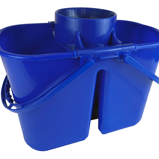 Bucket with Funnel Wringer - 3 gal (15 L) - Blue