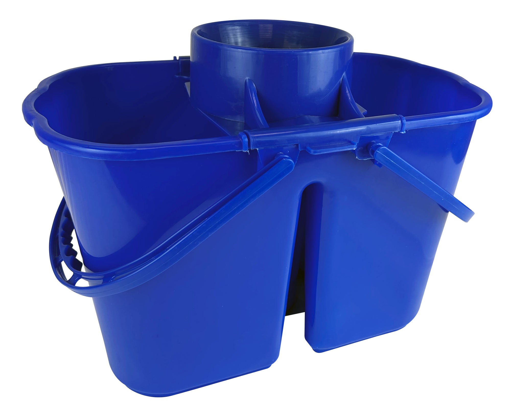 Bucket with Funnel Wringer - 3 gal (15 L) - Blue