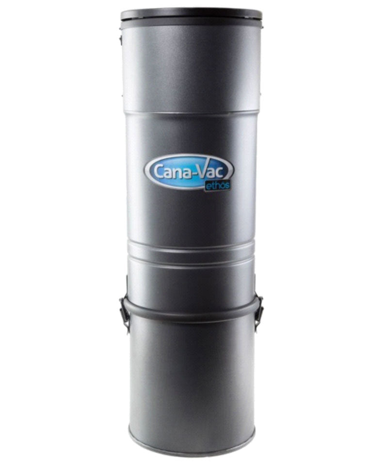 Central Vacuum - Canavac - Ethos C425 - Silent - 540 Airwatts - 4 gal (16 L) Tank Capacity - Wall Mount Bracket - Microtex Filter - HEPA Bag