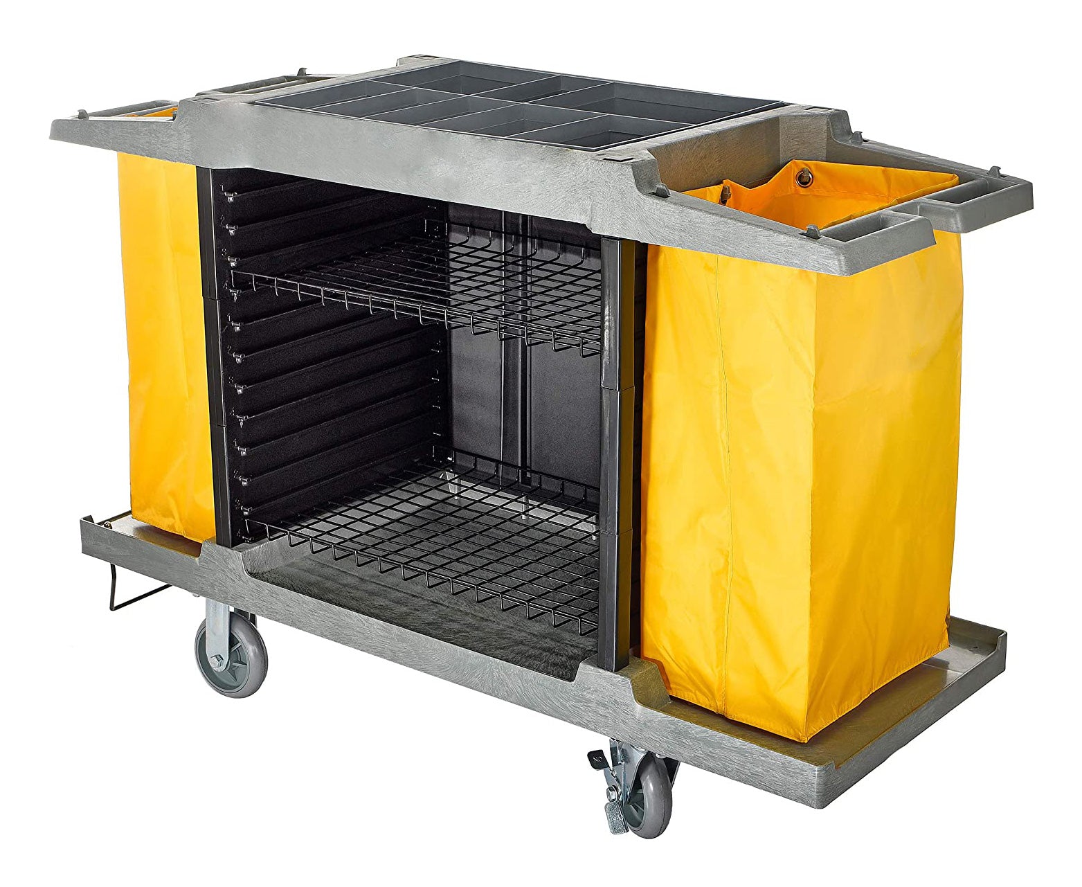 Janitor Cart - High Capacity - Grey