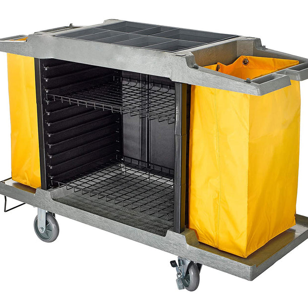 Janitor Cart - High Capacity - Grey