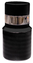 1Â¼ End Cuff Starter with Metal Band for Central Vac Inlet - Black
