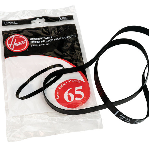 Hoover Vacuum Belt for Model UH70200 Flat, Style 65 - 2 per Package