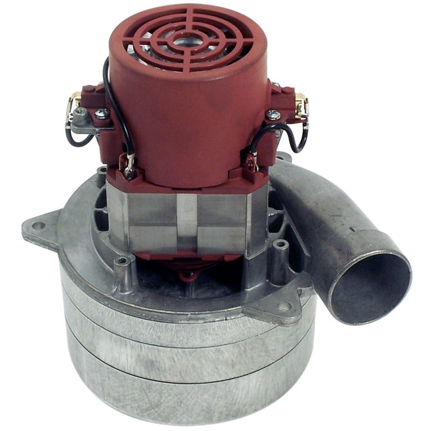 Tangential Vacuum Motor - 5.7" dia - 3 Fans - 120 V - 13 A - 1400 W - 428 watts-air - levÃ©e d'eau 122" - 91" CFM - Domel 491.3.752
