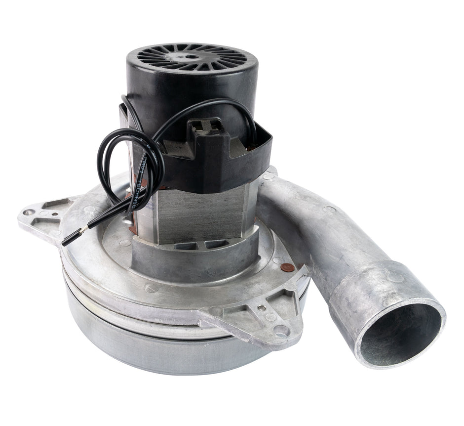 Tangential Vacuum Motor - 7.2" dia - 2 Fans - 120 V - 17 A - 1800 W - 680 Airwatts - 122" Water Lift - 131" CFM - Domel 499.3.701-3