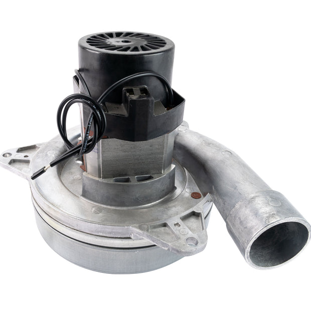 Tangential Vacuum Motor - 7.2" dia - 2 Fans - 120 V - 17 A - 1800 W - 680 Airwatts - 122" Water Lift - 131" CFM - Domel 499.3.701-3