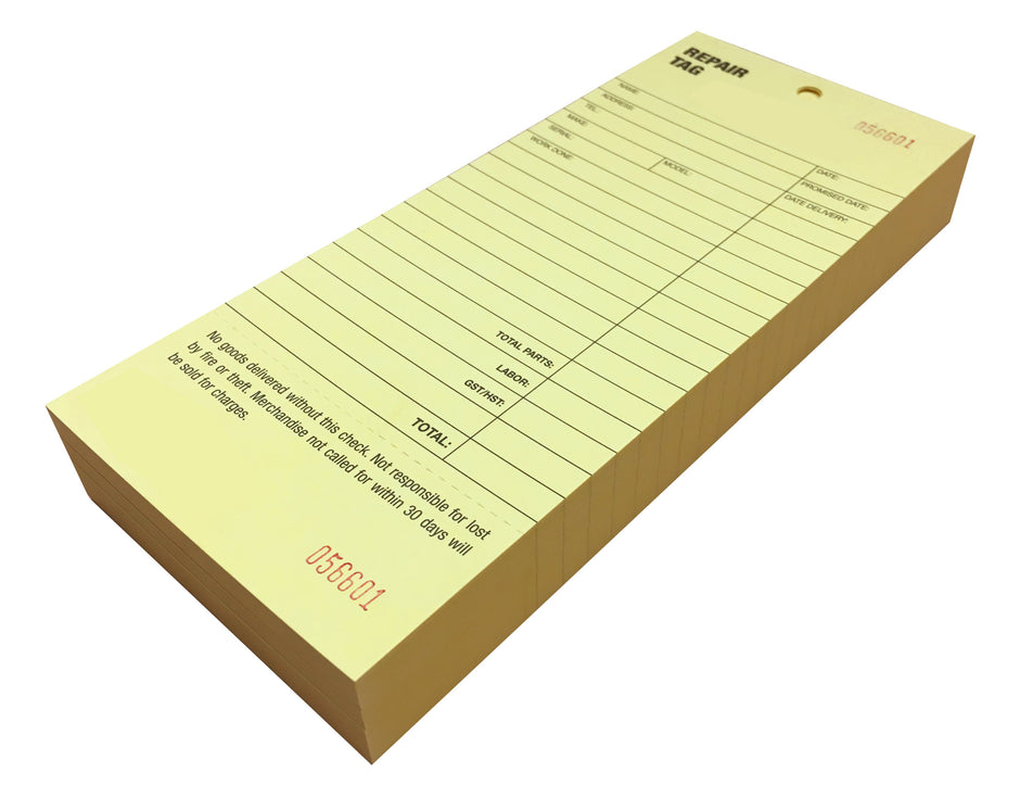 Repair Tags - Pkg/100
