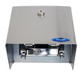 Toilet Paper Dispenser - with Cover - Single Roll - Stainless Steel - Frost