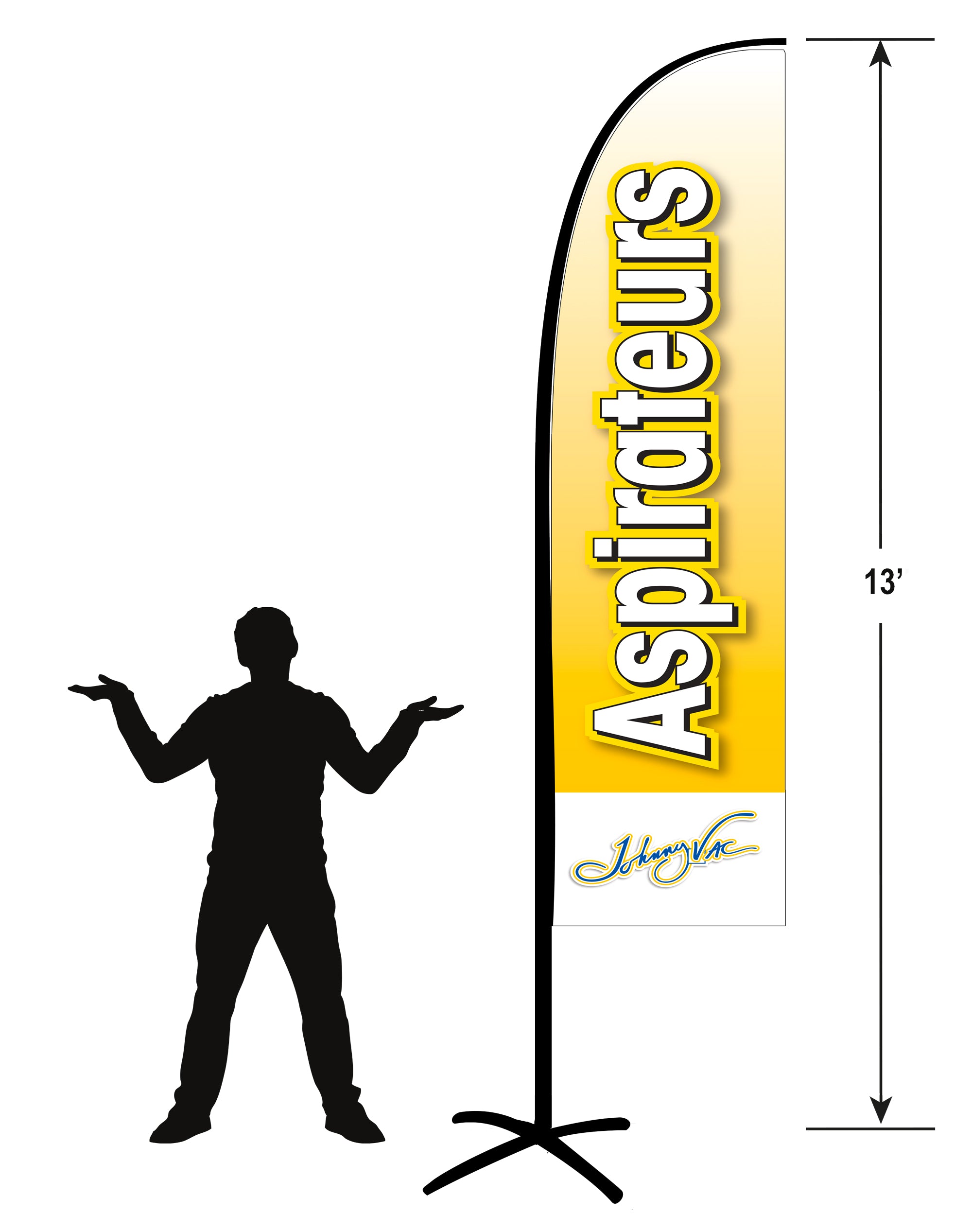 Commercial Banner Kit with Inscription ASPIRATEURS - 33