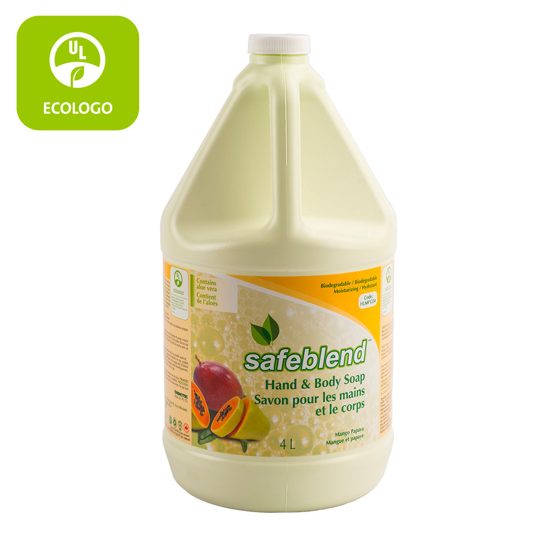 Ecologo Hand and Body Soap - Mango Papaya - 1.06 gal (4 L) - Safeblend