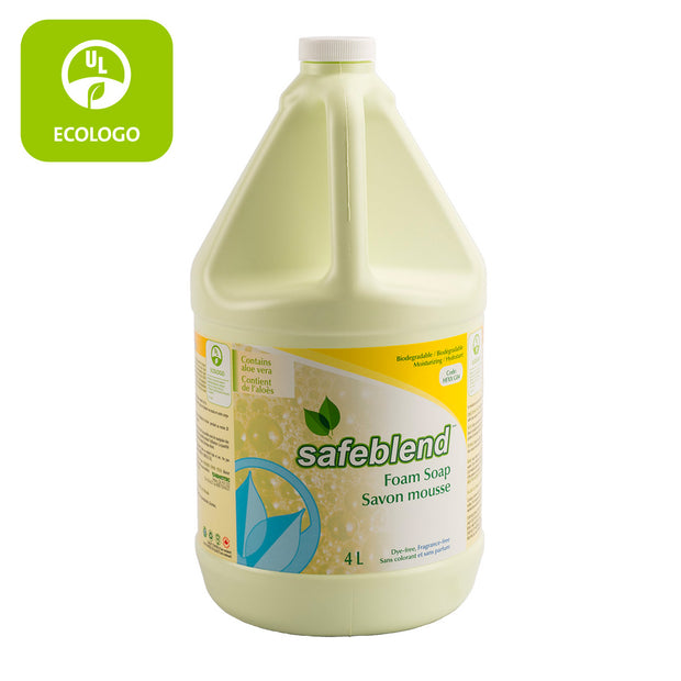 Ecologo Foam Hand and Body Soap - Fragrance Free - 1.06 gal (4 L) - Safeblend