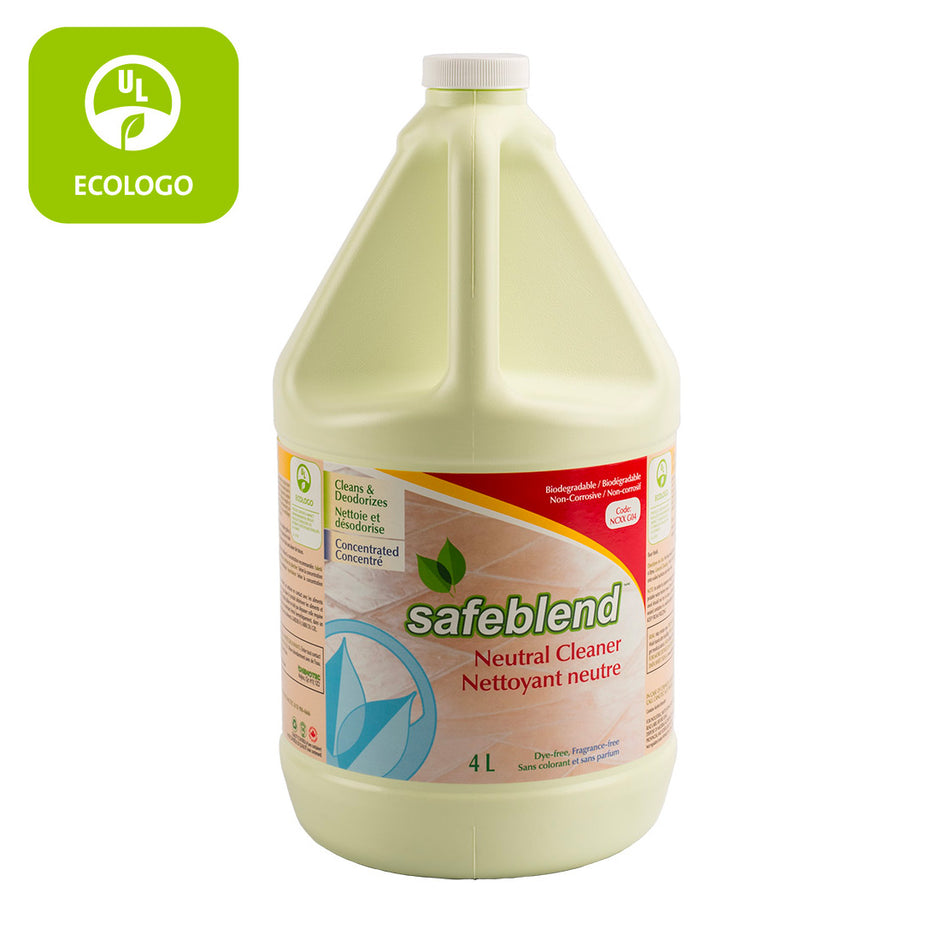 ECOLOGO Concentrated Neutral Cleaner - Fragrance Free- 1.06 gal (4 L) - Safeblend