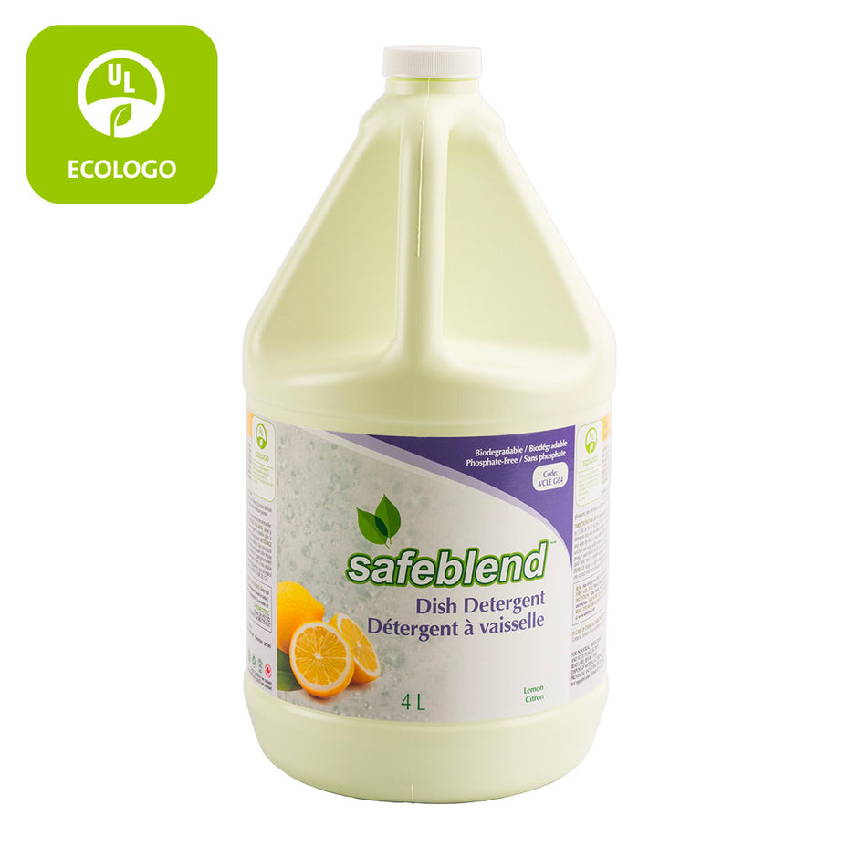 Ecologo Dish Detergent / Soap - Lemon - 1.06 gal (4L) - Safeblend