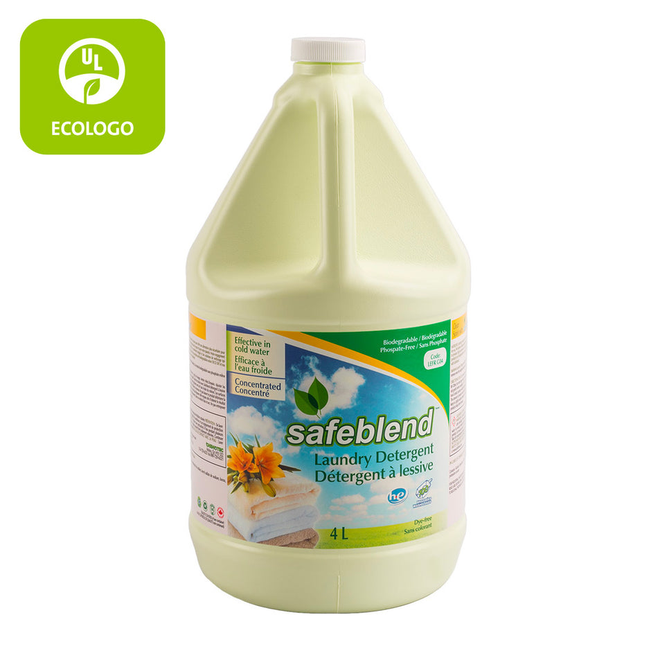 Ecologo Laundry Liquid Detergent / Soap HE - Fresh Linen Scent - 1.06 gal (4L) - Safeblend