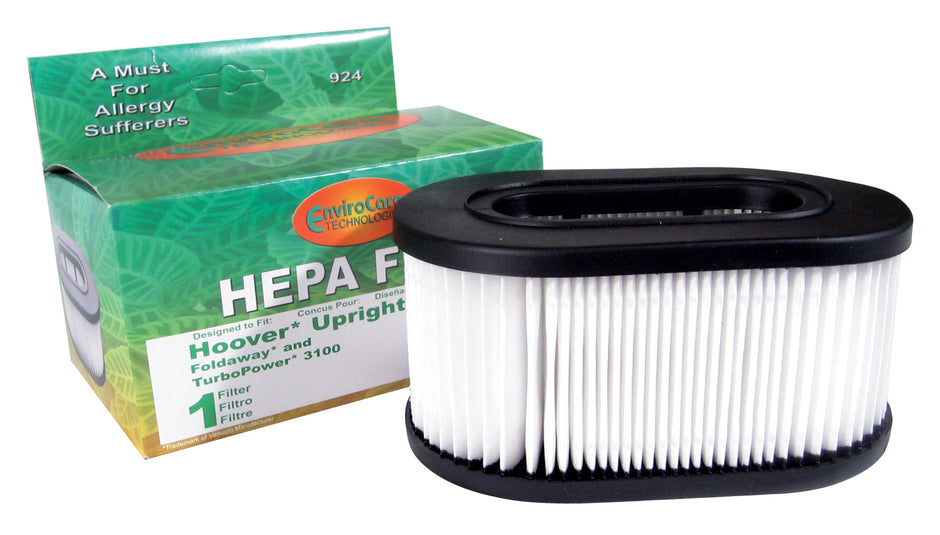 HEPA Cartridge Filter for Hoover Upright Vacuum Foldaway and TurboPower 3100 U5161
