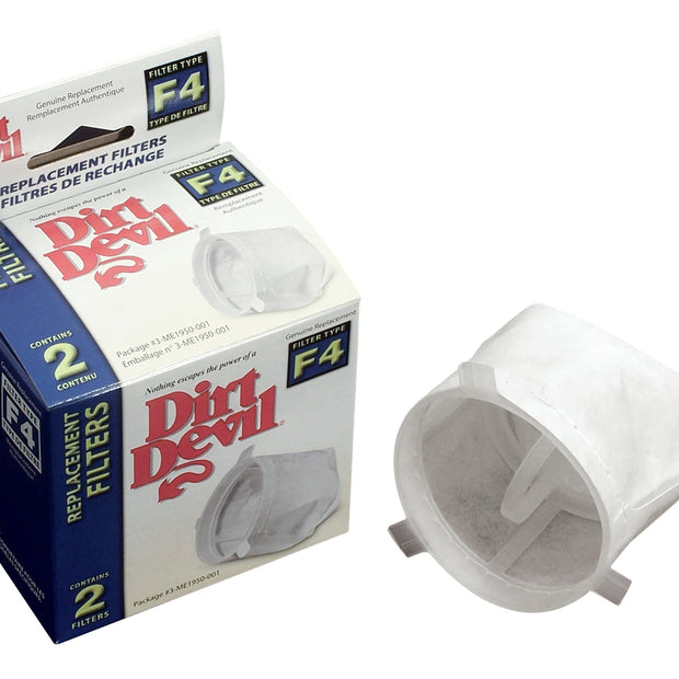 Complete Type F4 Filter for Royal / Dirt Devil Vacuum - Pack of 2 Filters - 3ME1950001