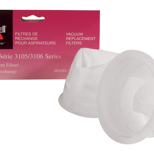 Replacement Filter for Bissell Vacuum Series 3105/3106 - Pack of 2 Filters - 3204E