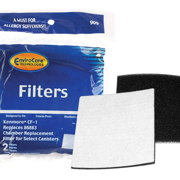 Filter for Kenmore CF-1 and Select Canister Vacuum - Replacement 86883 - 909