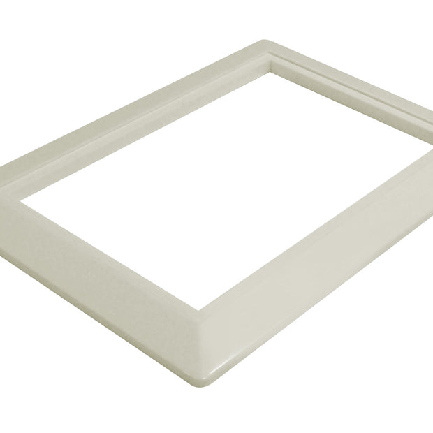 Inlet Plate Trim for Central Vacuum - Ivory - Canplas 791600