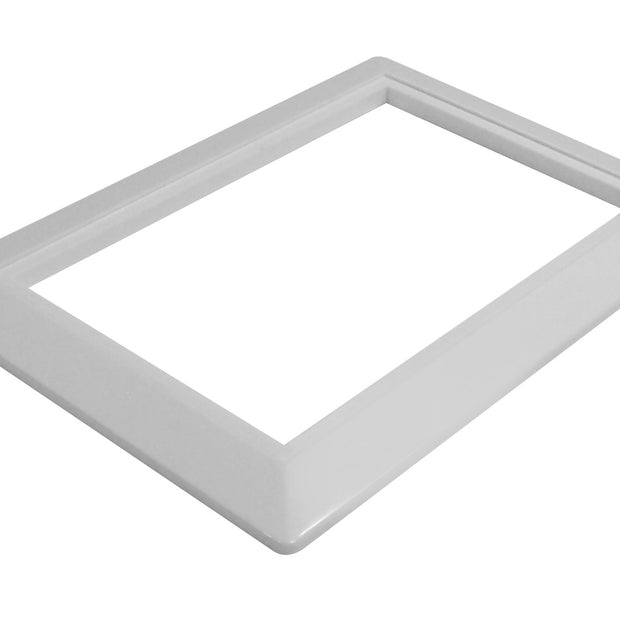 Inlet Plate Trim for Central Vacuum - White - Canplas 791600W