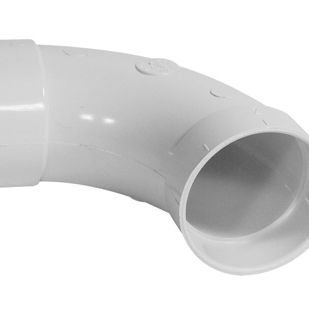 90Â° Elbow - "L" Fitting - for Central Vacuum Installation - Plastiflex  SV8042 BI230