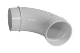 90Â° Elbow M/F - Fitting for Central Vac Installation - White - Plastiflex SV8046