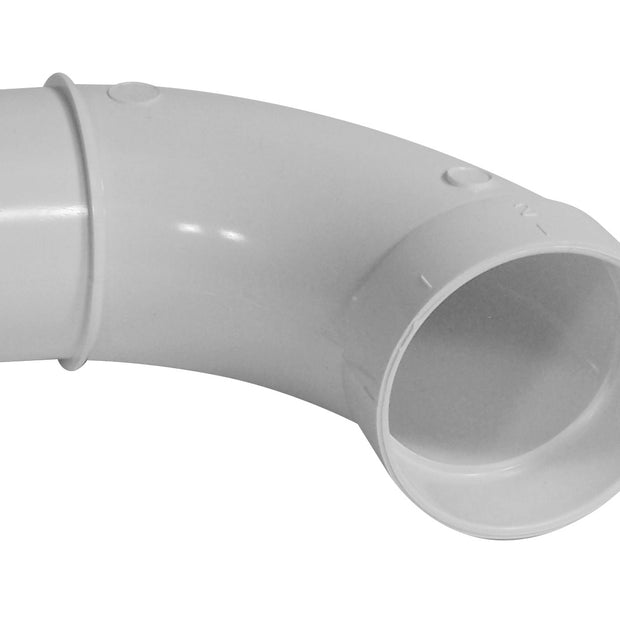 90Â° Elbow M/F - Fitting for Central Vac Installation - White - Plastiflex SV8046