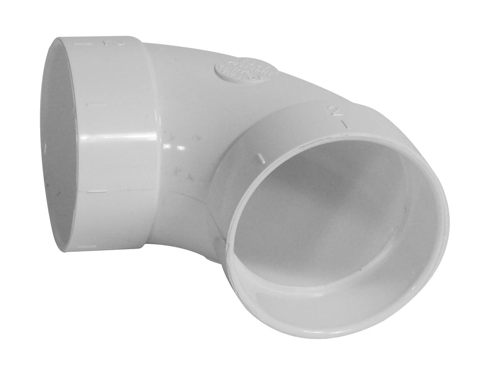 Medium 90Â° Elbow - "L" Fitting - for Central Vacuum Installation - White - Hayden 765508W