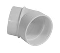 45Â° Elbow M/F - Fitting for Central Vac Installation - White - Hayden 765518W