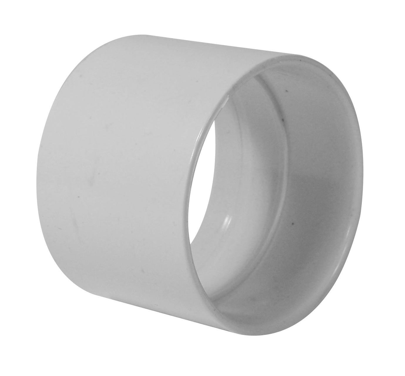 Stop Coupling for Pipe 2'' - Fitting for Central Vacuum Installation - White - Hayden 765529W