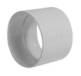 Stop Coupling for Pipe 2'' - Fitting for Central Vacuum Installation - White - Plastiflex SV8062