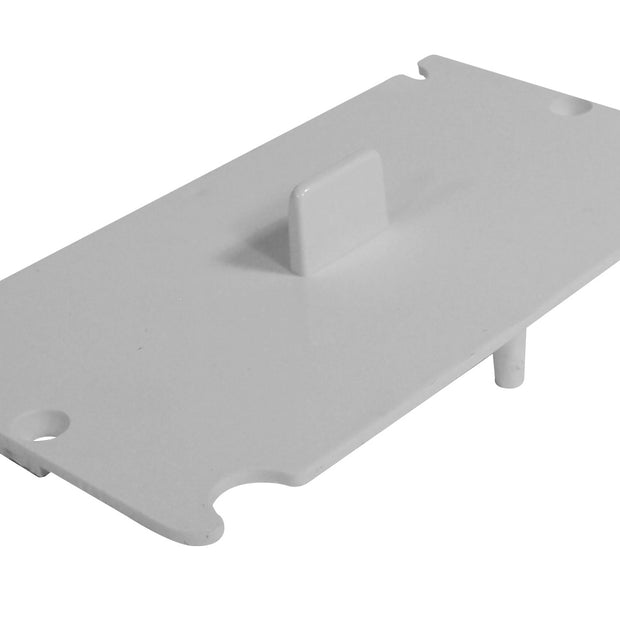 Cover Inlet Plate - for Central Vac Installation - White - Plastiflex SV8078-M