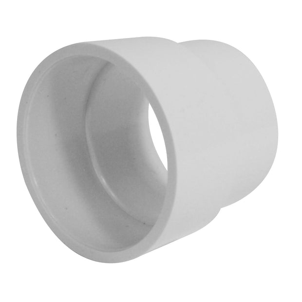 1 5/8"  X 1 Â½" Valve Extension - for Central Vac Installation - White - Plastiflex SV8082M